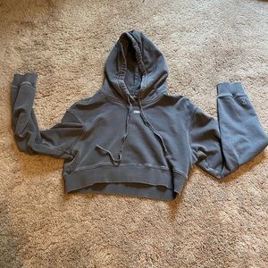 Dark steal gray/black KITH hoodie. Alexa hoodie